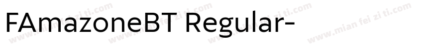 FAmazoneBT Regular字体转换